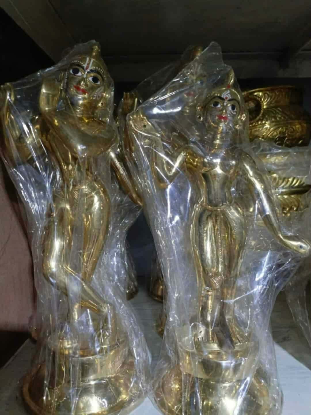 পিতলের রাধা কৃষ্ণ ১ ফুট - Image 5
