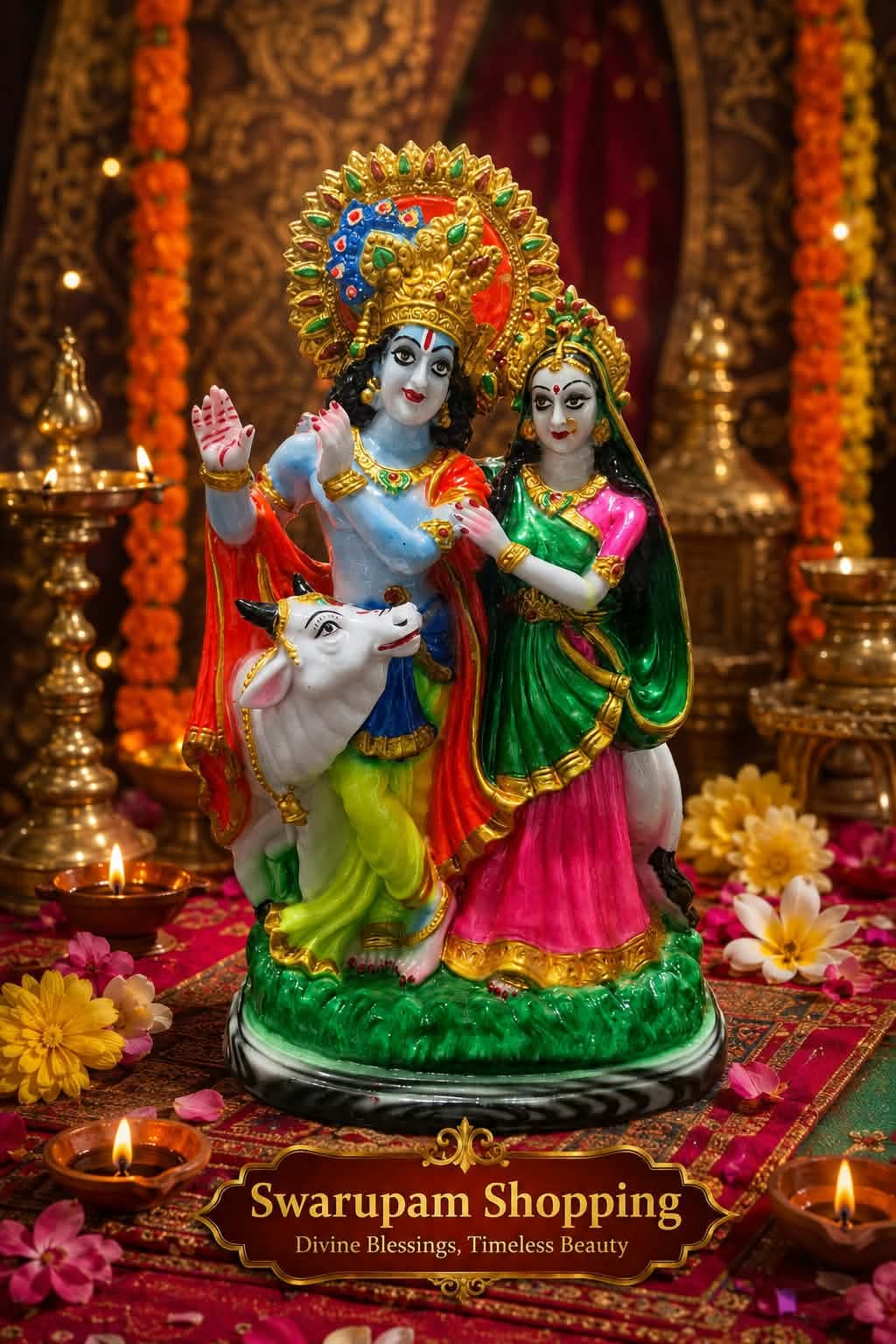 রাধামাধব/রাধাকৃষ্ণ যুগল ফাইবার কালেকশন - Image 1