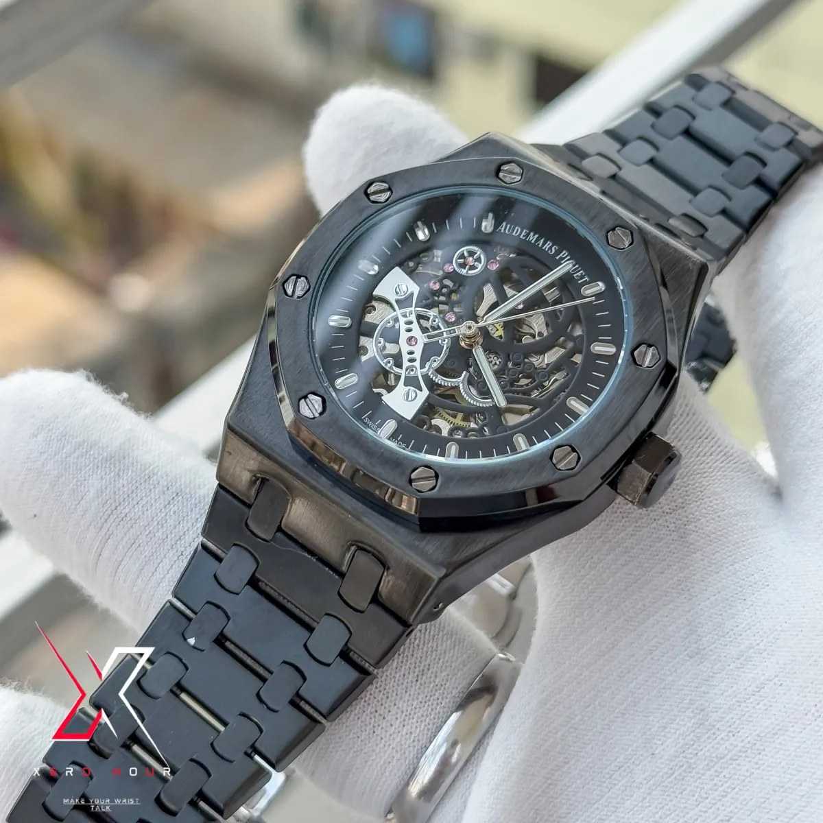 Audemars Piguet Semi AAA | V3 | Automatic Movement | Single Tone Full black