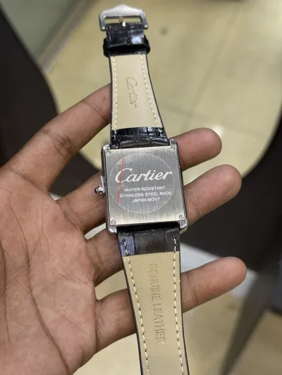 Cartier Tank Watch Big Dial (Black-White)_img_2