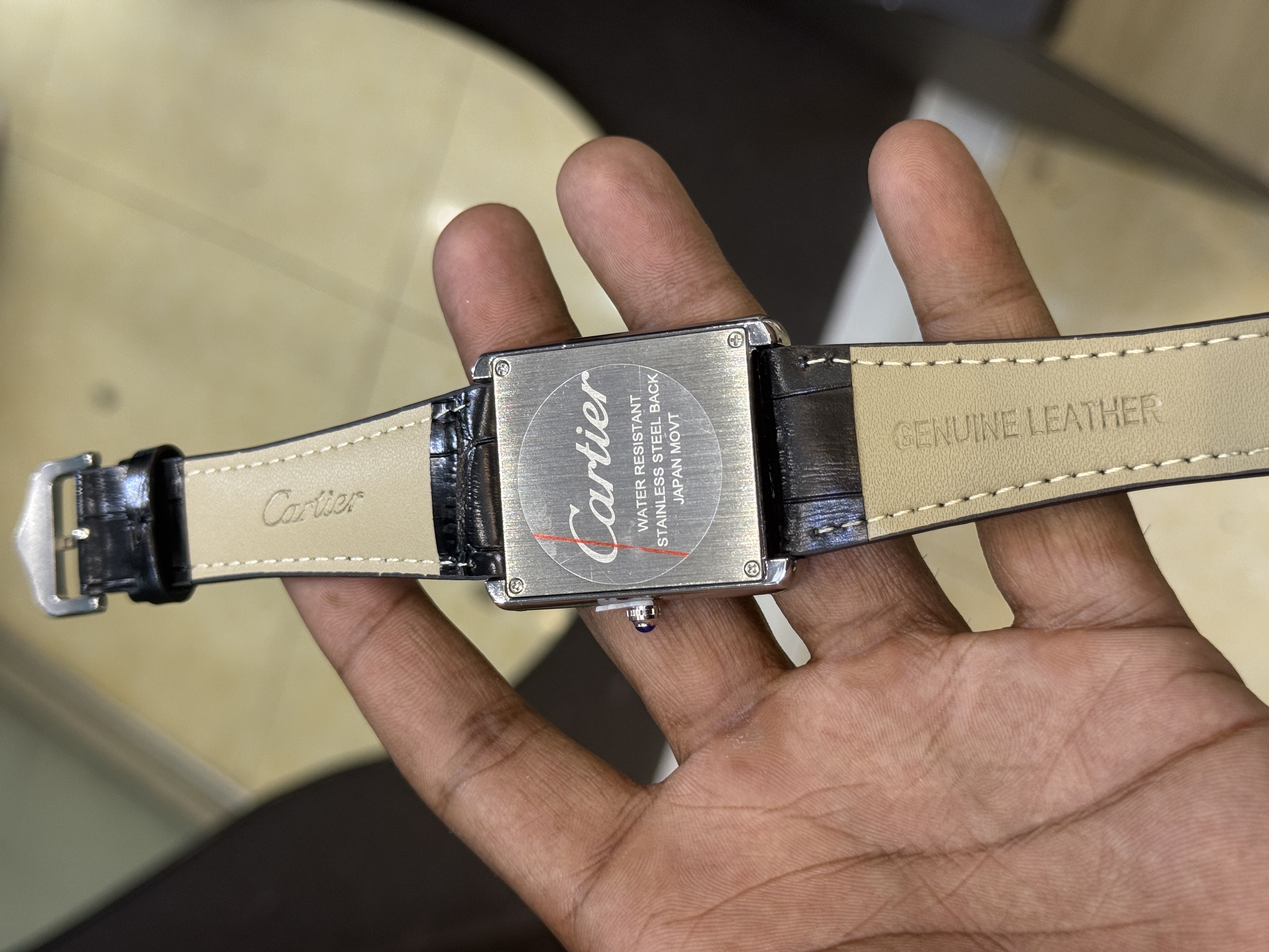 Cartier Tank Watch Big Dial (Black-White)_img_2