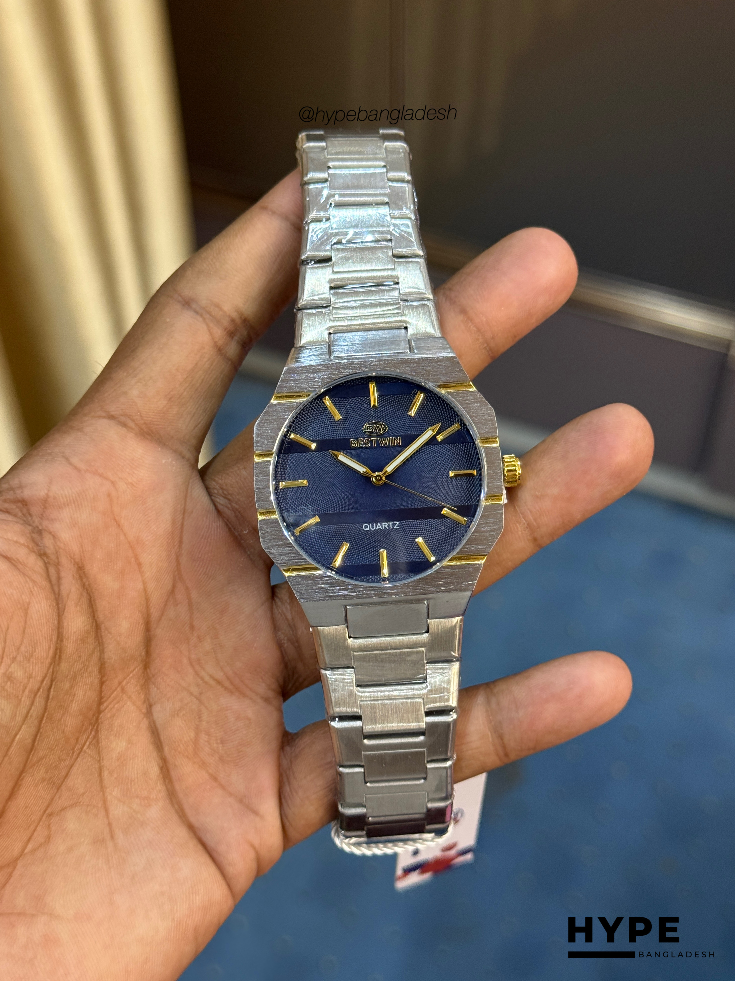 Bestwin two-tone quartz with date (White)_img_2