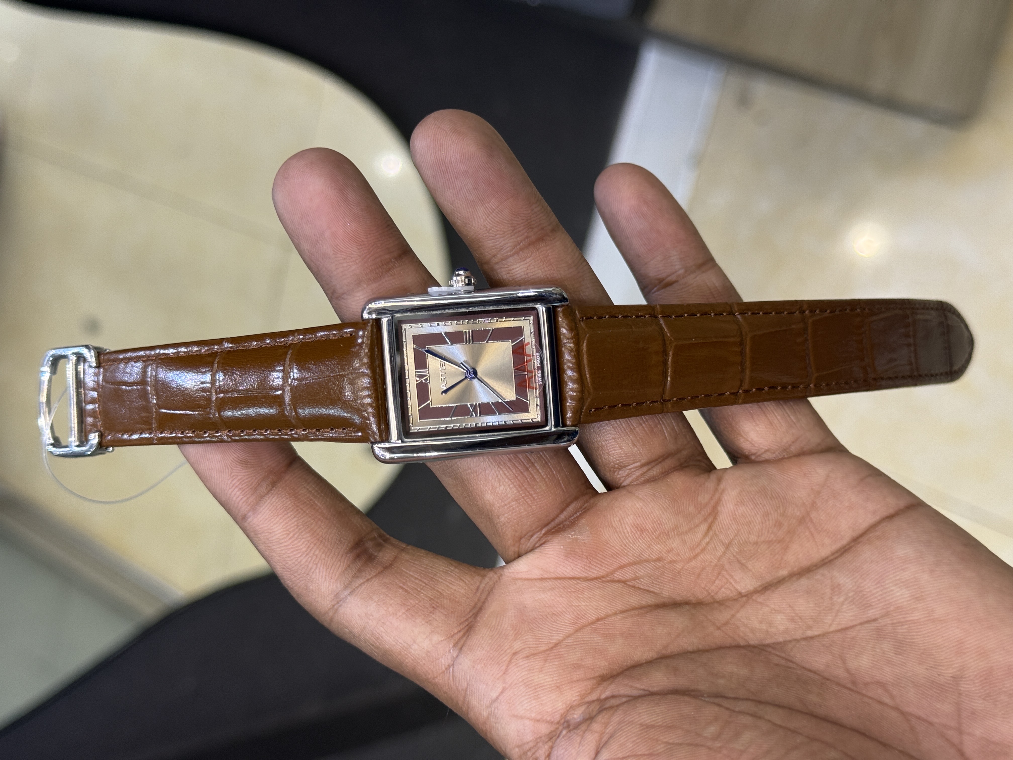Cartier Tank Watch Model-2 (Brown)_img_3