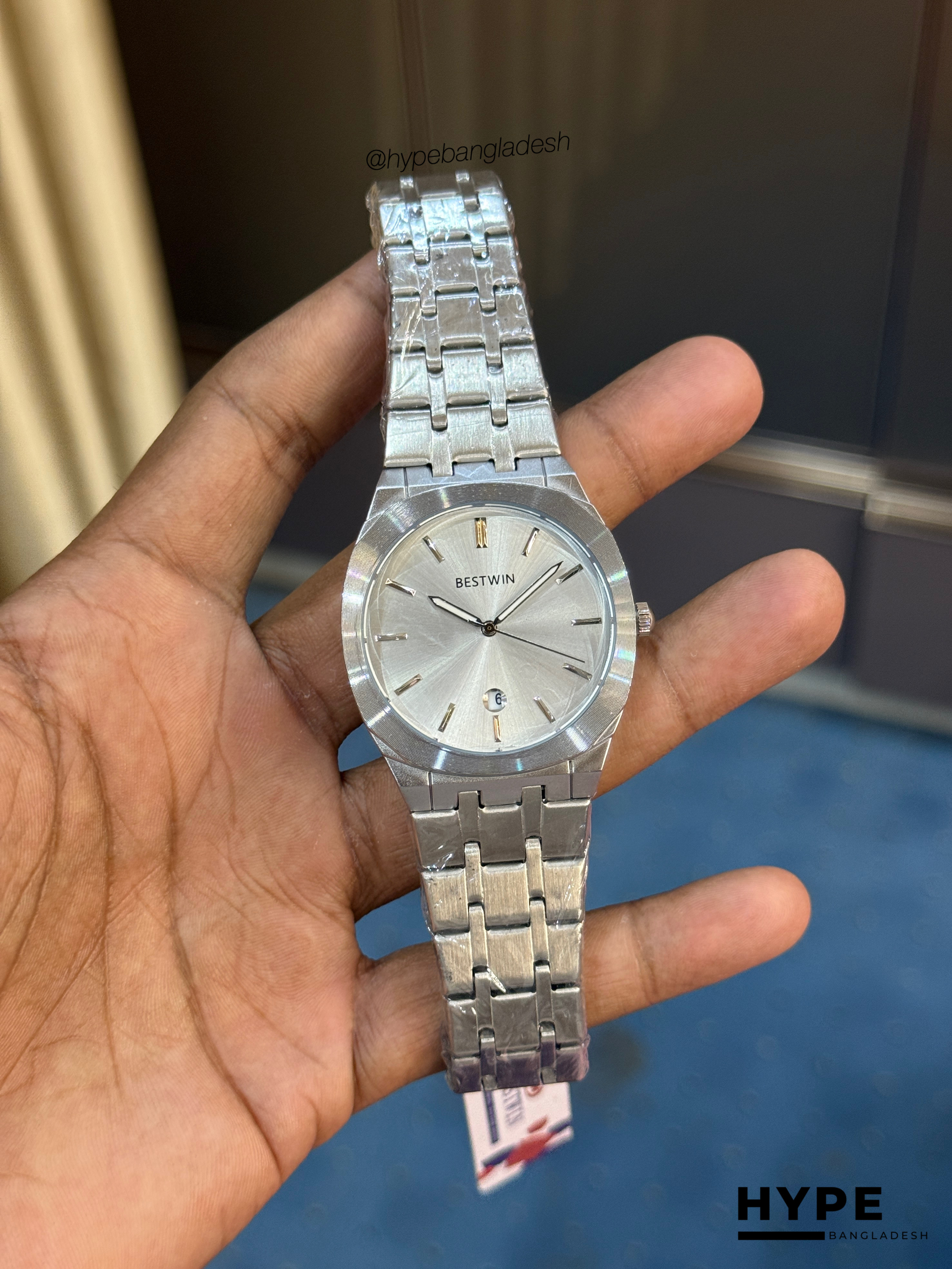 Bestwin two-tone quartz with date (White)_img_3