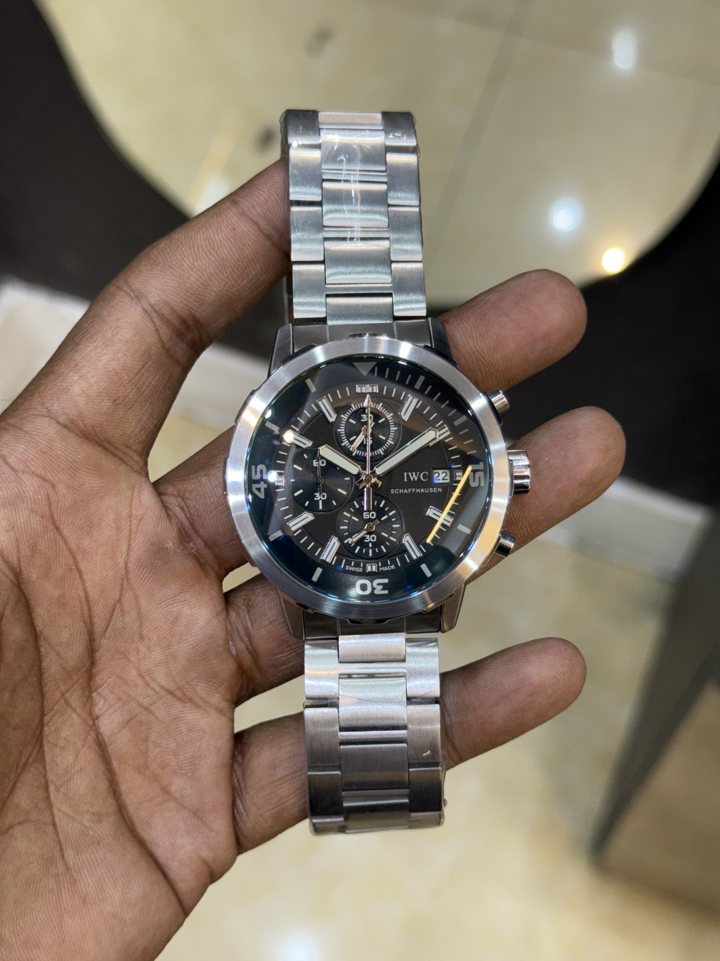 IWC Chain Chronograph (Silver-Black)_img_0