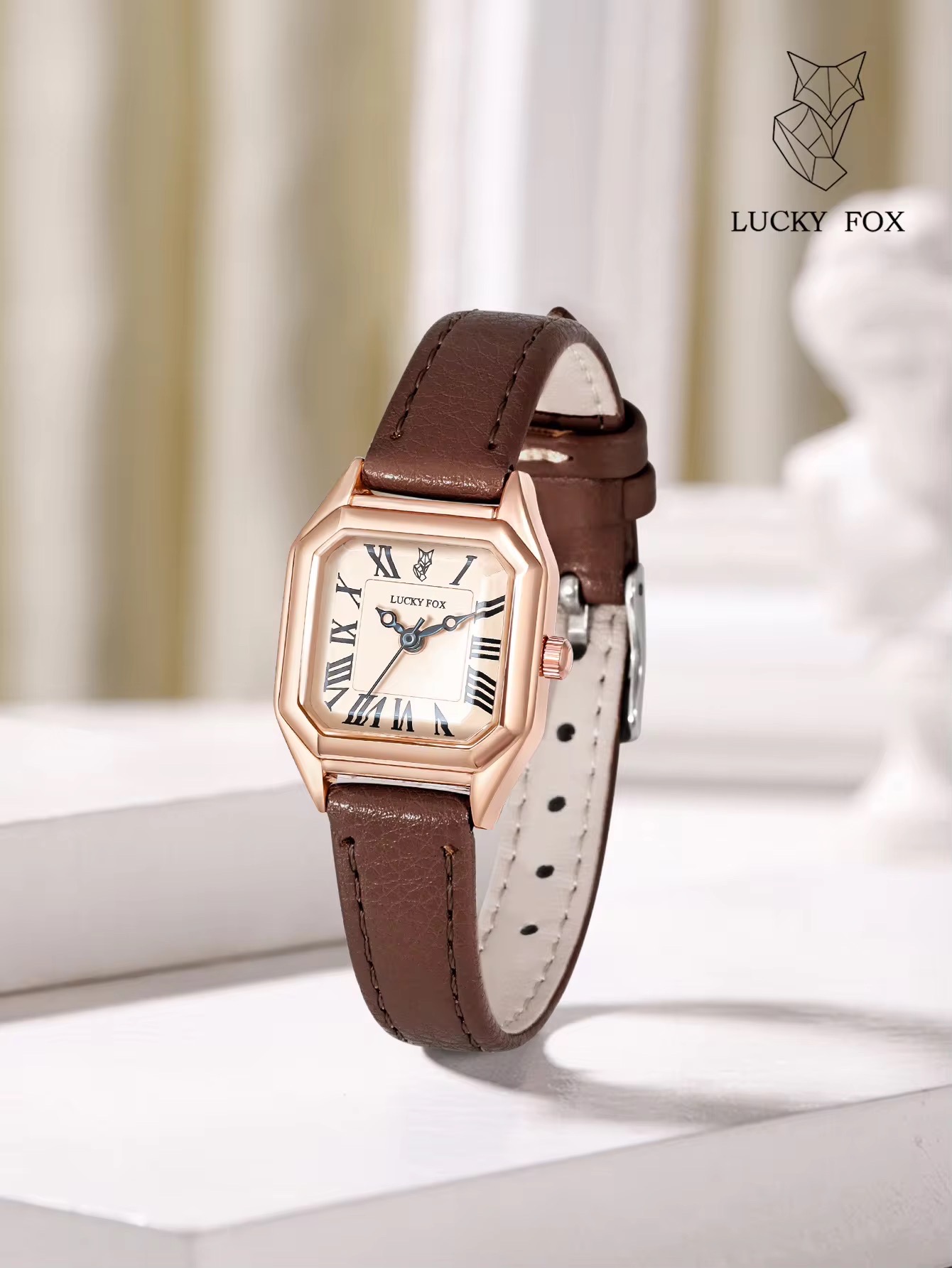 Lucky Fox Ladies watch (Brown-Rose)_img_0