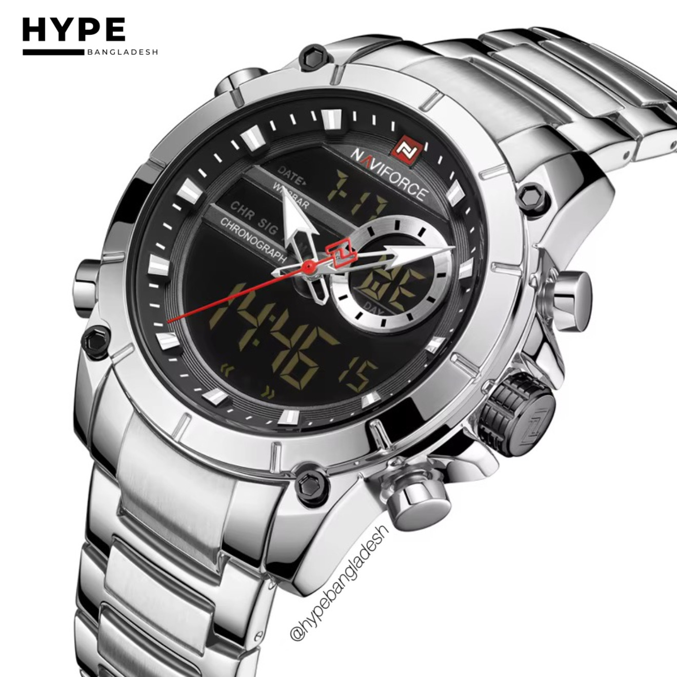 Naviforce 9163 CH - Silver