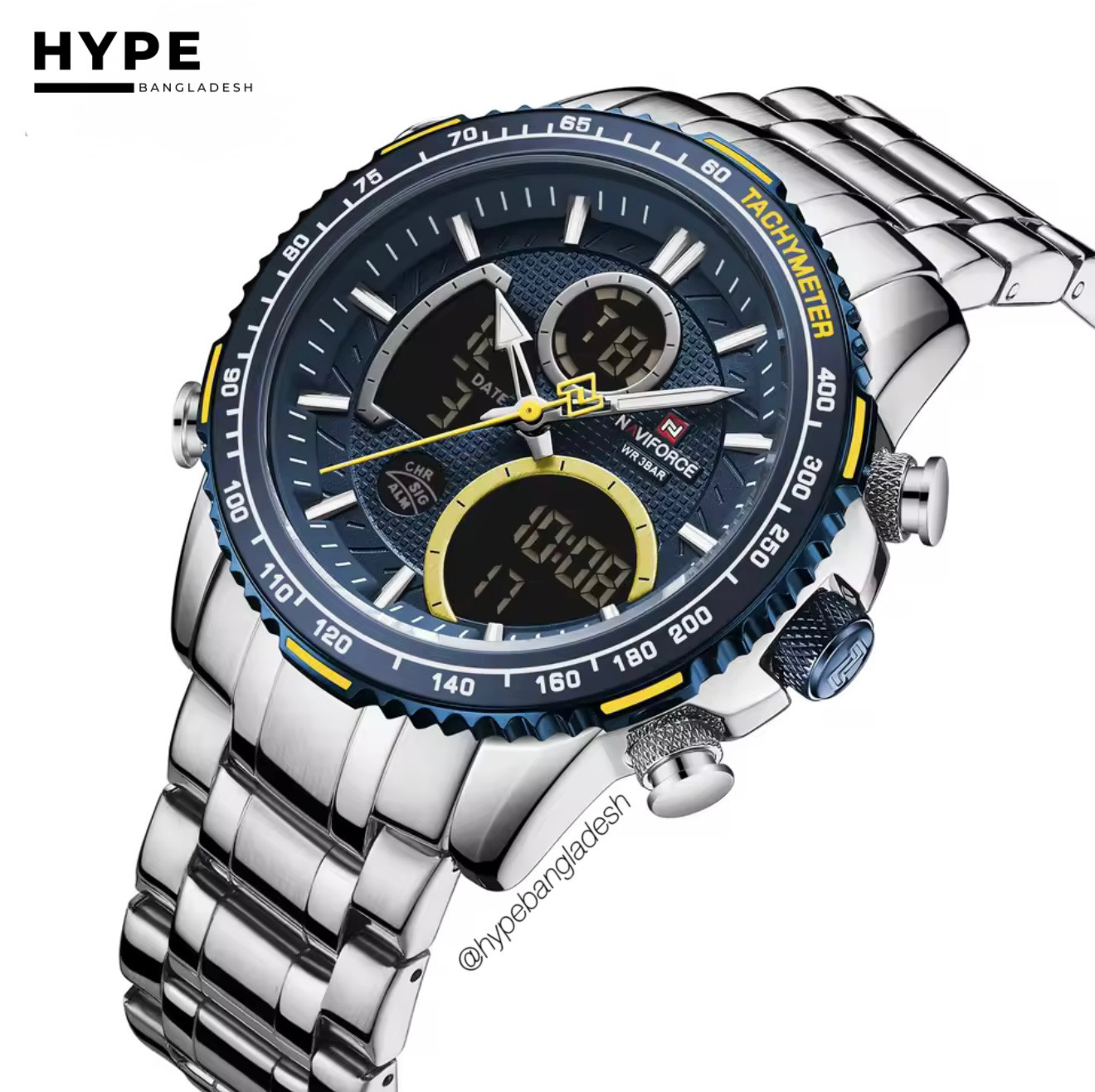 Naviforce 9182 CH - Silver Blue_img_0