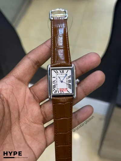 Cartier Tank Watch (Brown-White)_img_0