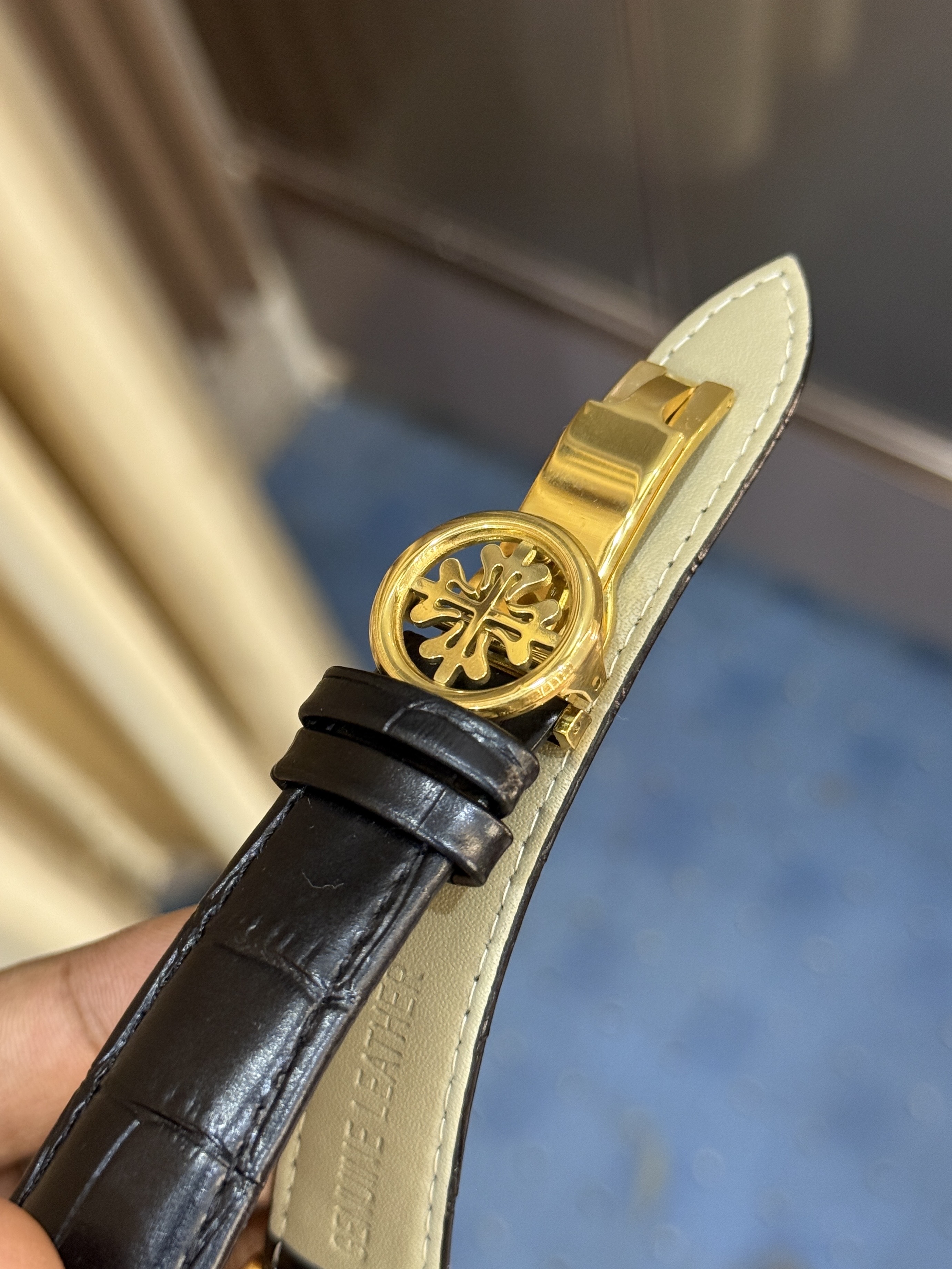 Patek Philippe Belt Chronograph (Black-Gold)_img_1