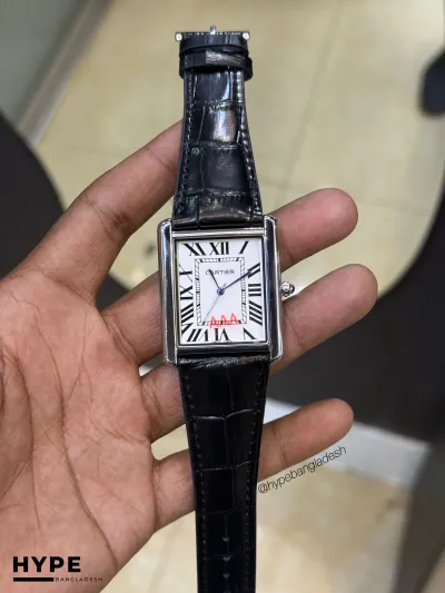 Cartier Tank Watch Big Dial (Black-White)_img_0