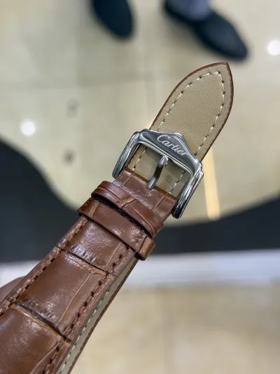 Cartier Tank Watch Big Dial (Brown-White)_img_1