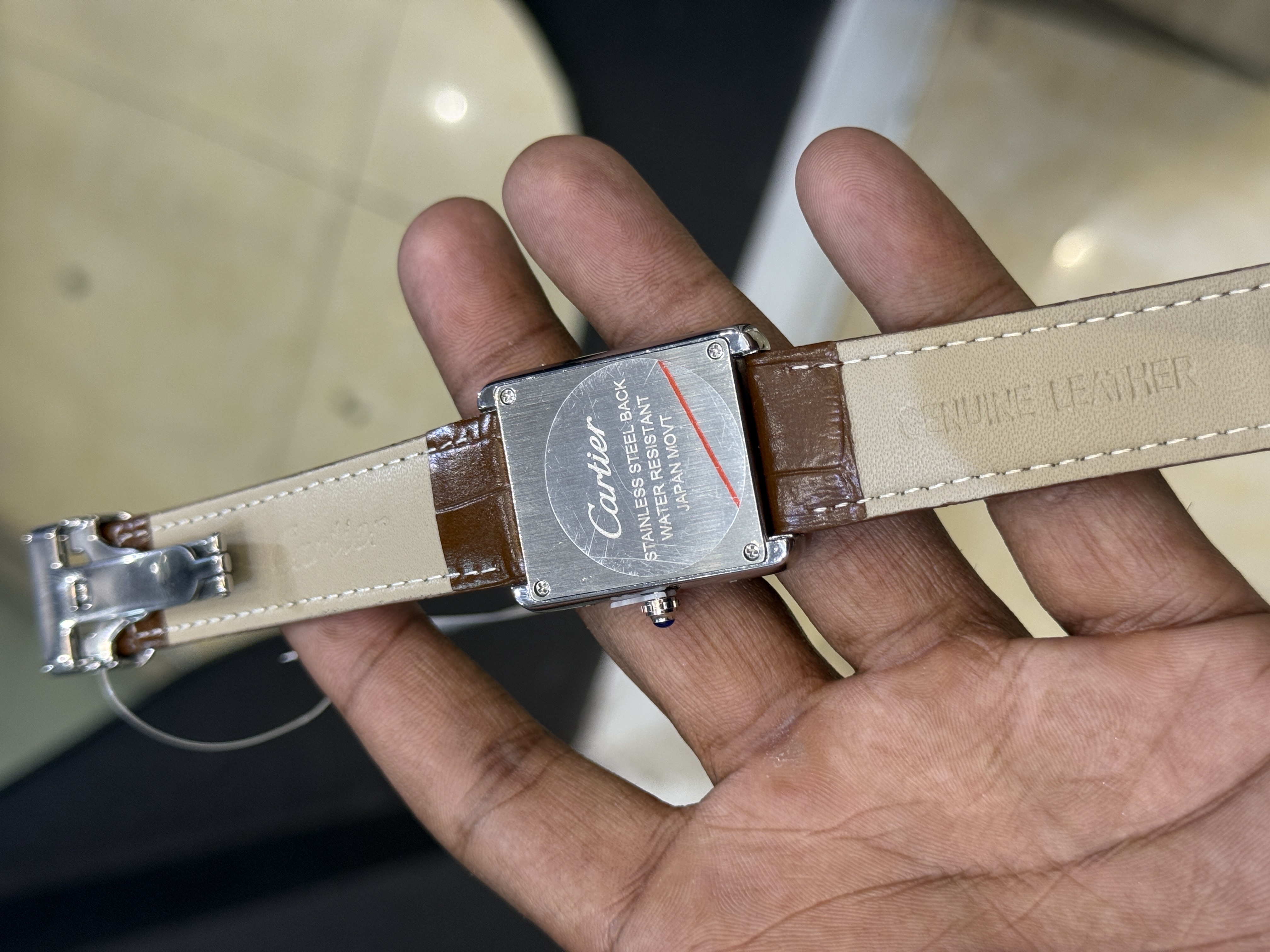 Cartier Tank Watch Model-2 (Brown)_img_1