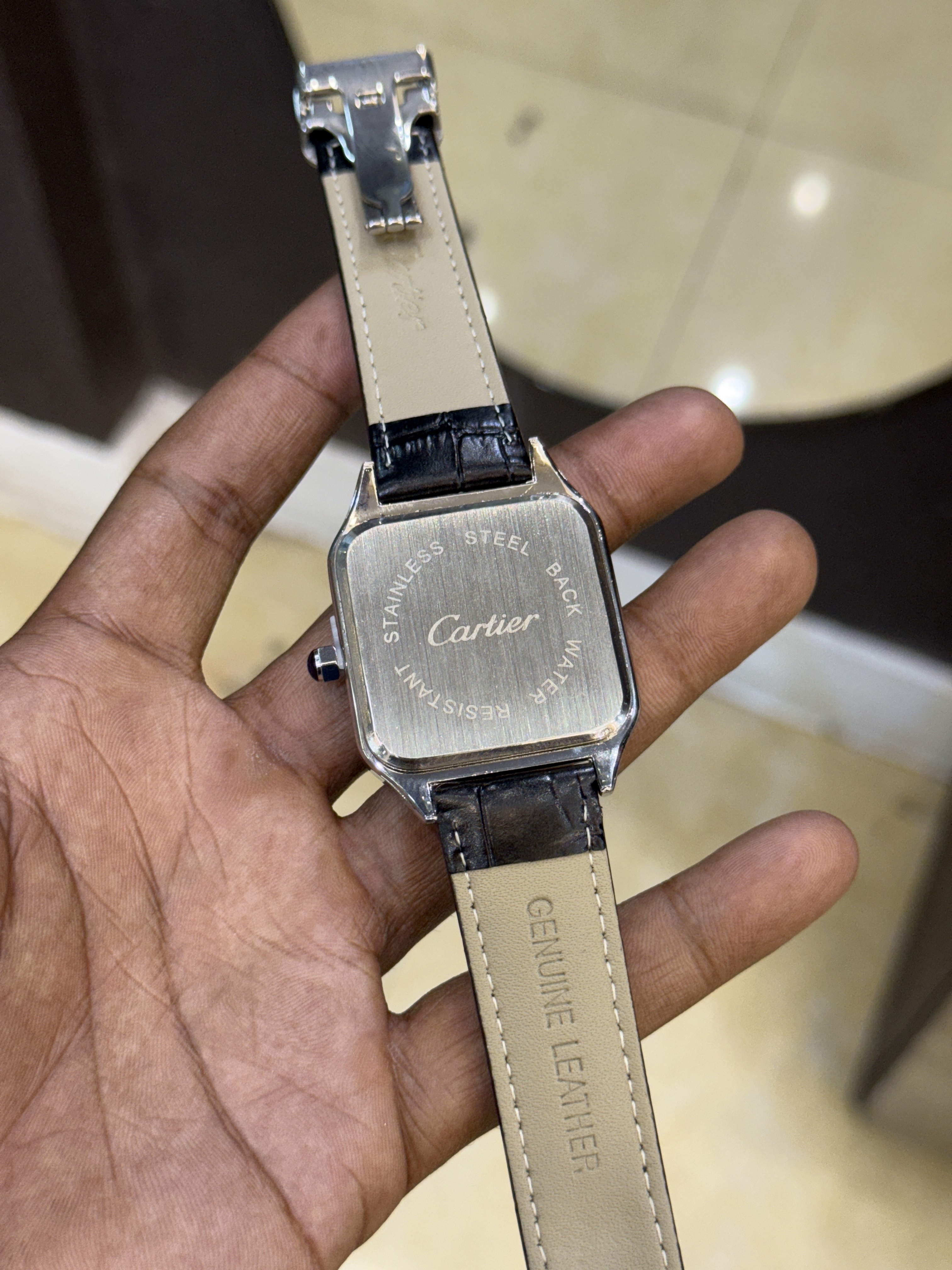Cartier Square Santos Watch (Black)_img_1
