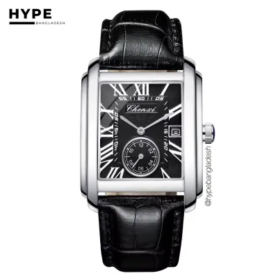 Chenxi Tank Watch (Silver-Black)_img_0
