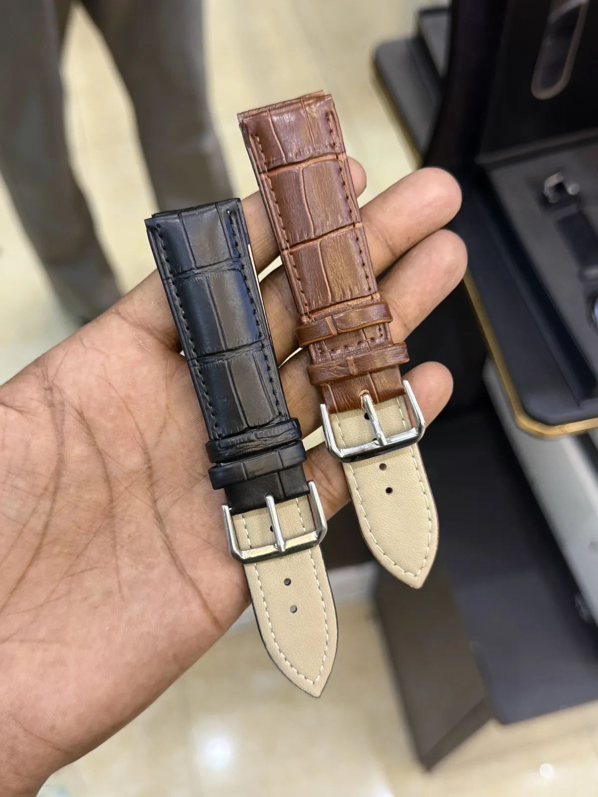 22mm Genuine Leather Watch Starp (Textured)