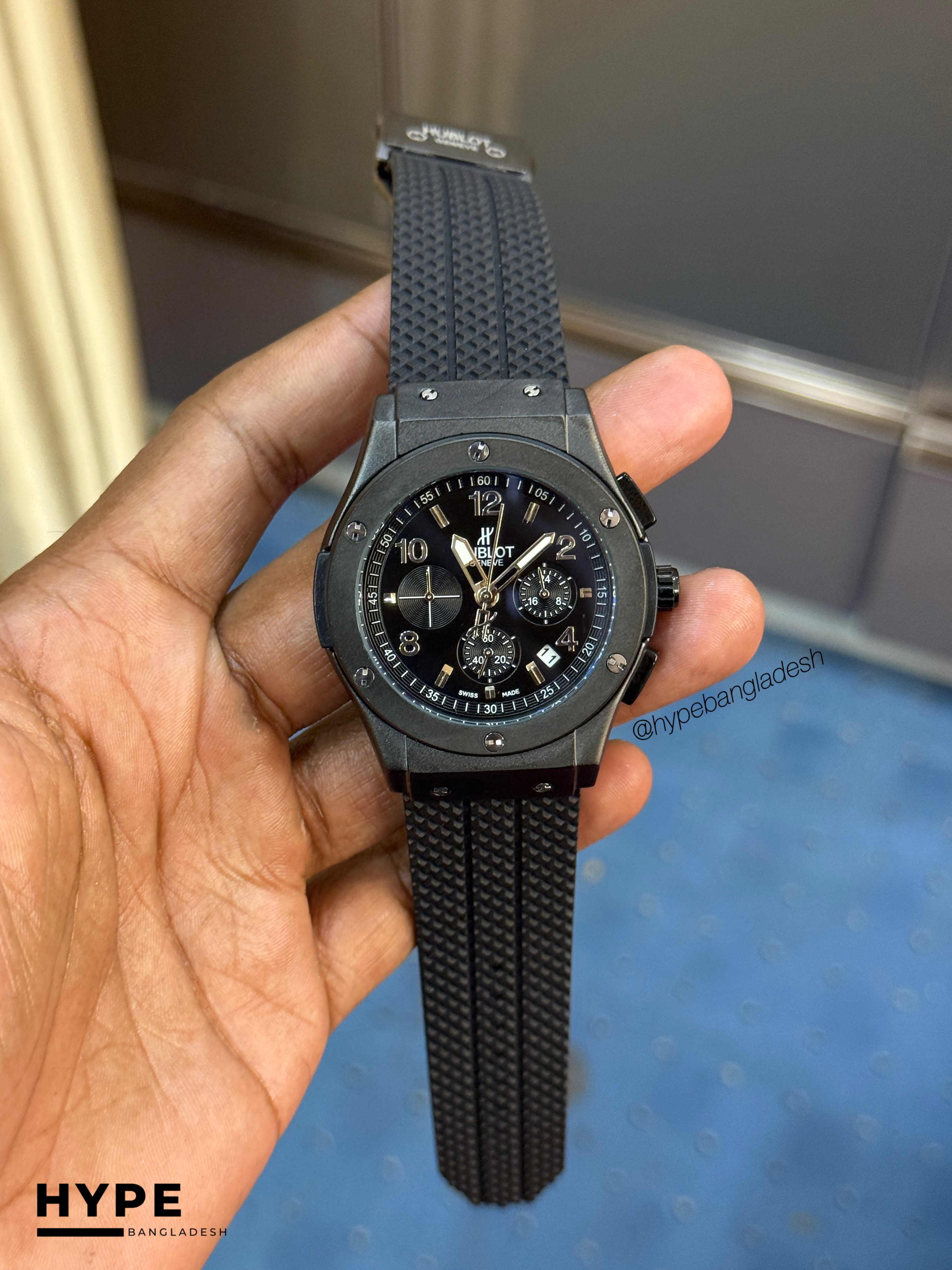 Hublot Big Bang Rubber belt (Black)