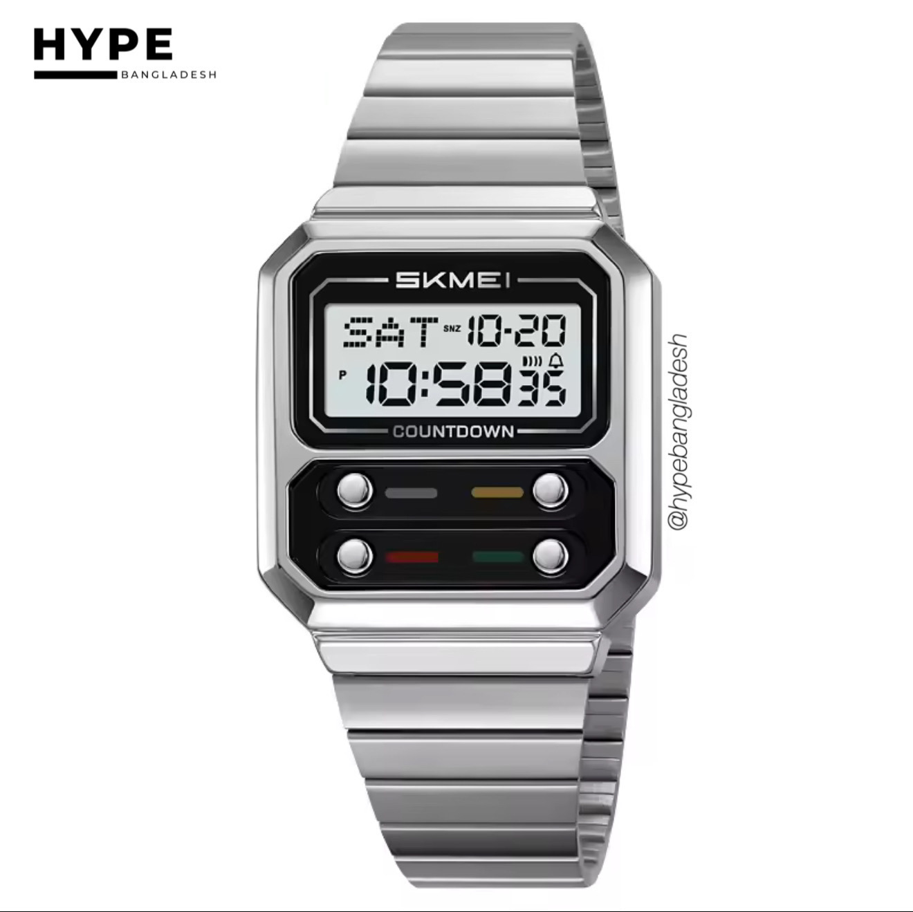 SKMEI 2458 Vintage Digital (Silver)