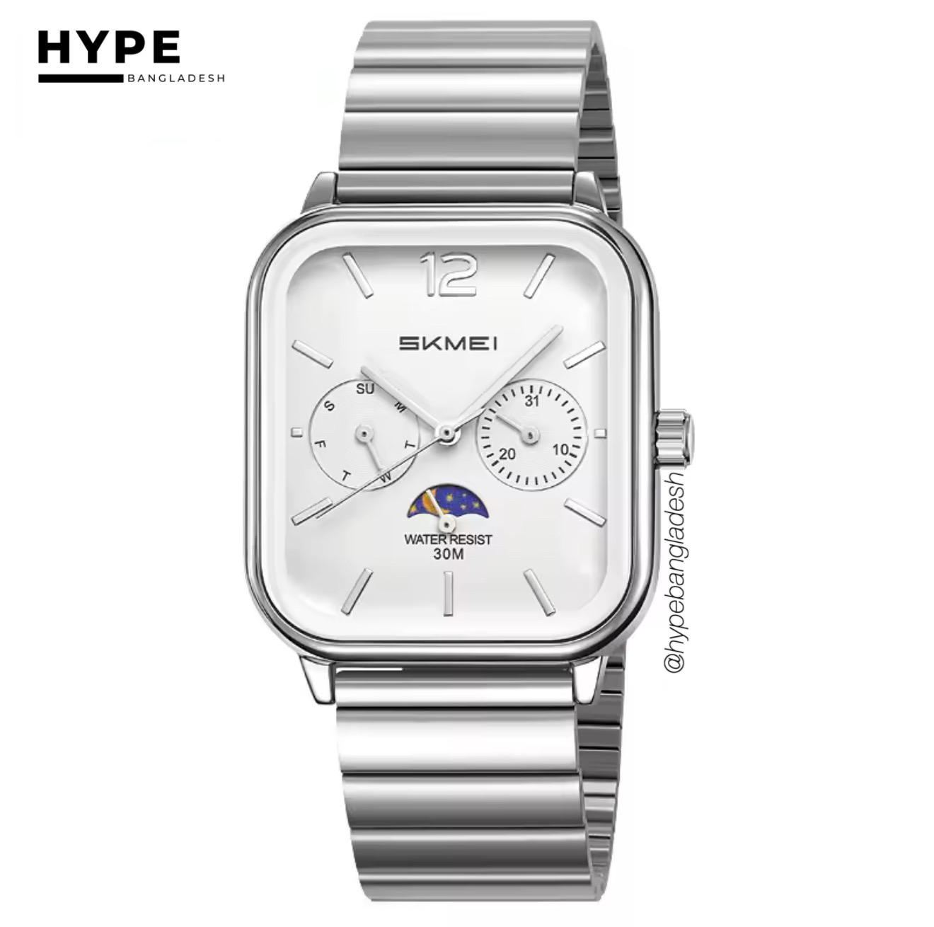SKMEI 2509 Vintage Moonphase (White)