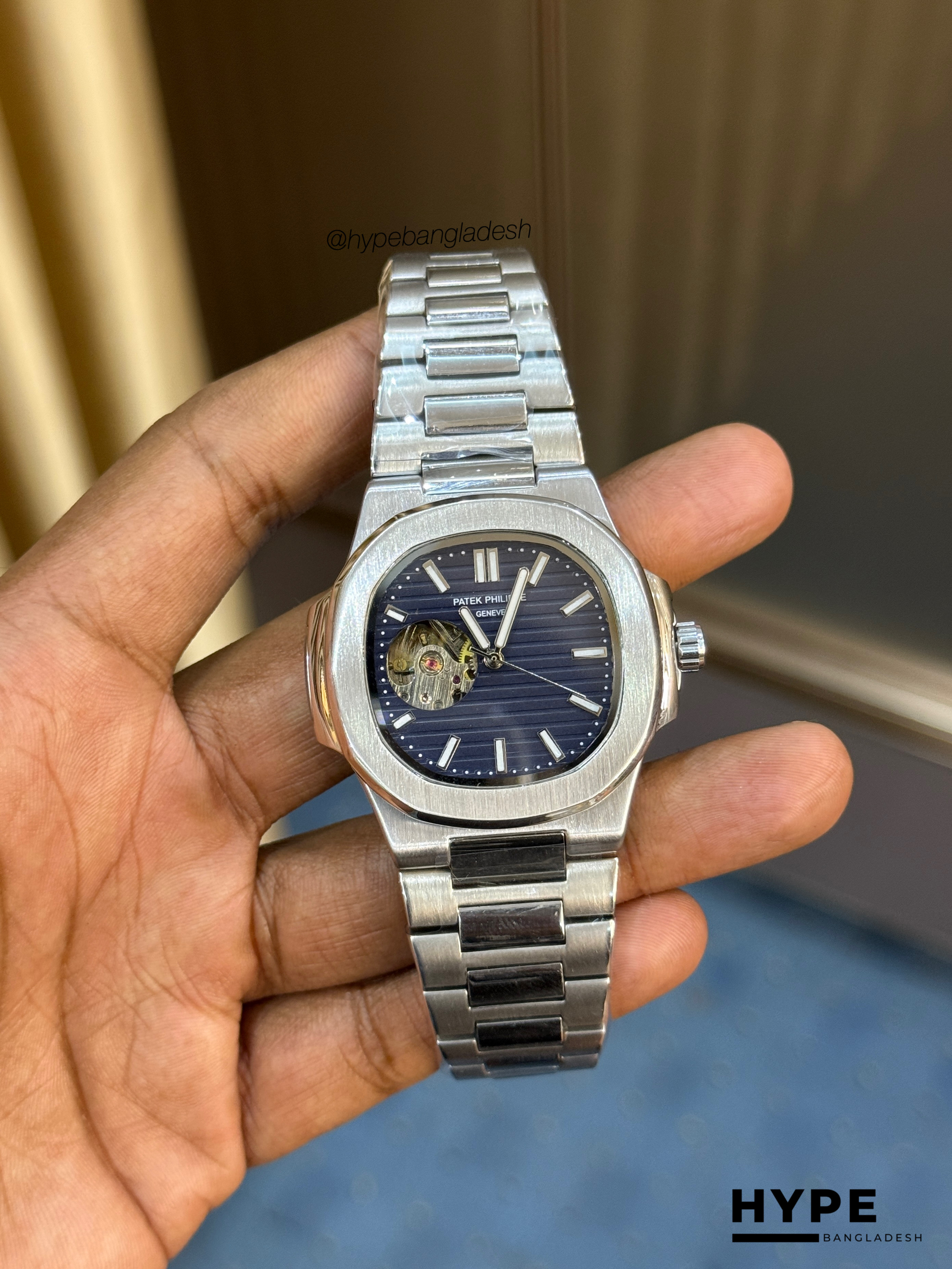 Patek Philippe Nautilus Semi AAA Open Heart Automatic (Blue)