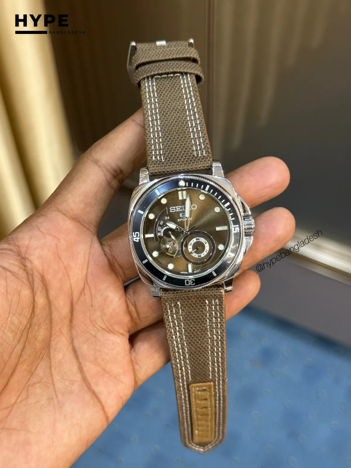 Seiko Open Heart Automatic (Brown)