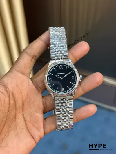 Universe Point Quartz Watch For Men (Silver-Black)_img_0