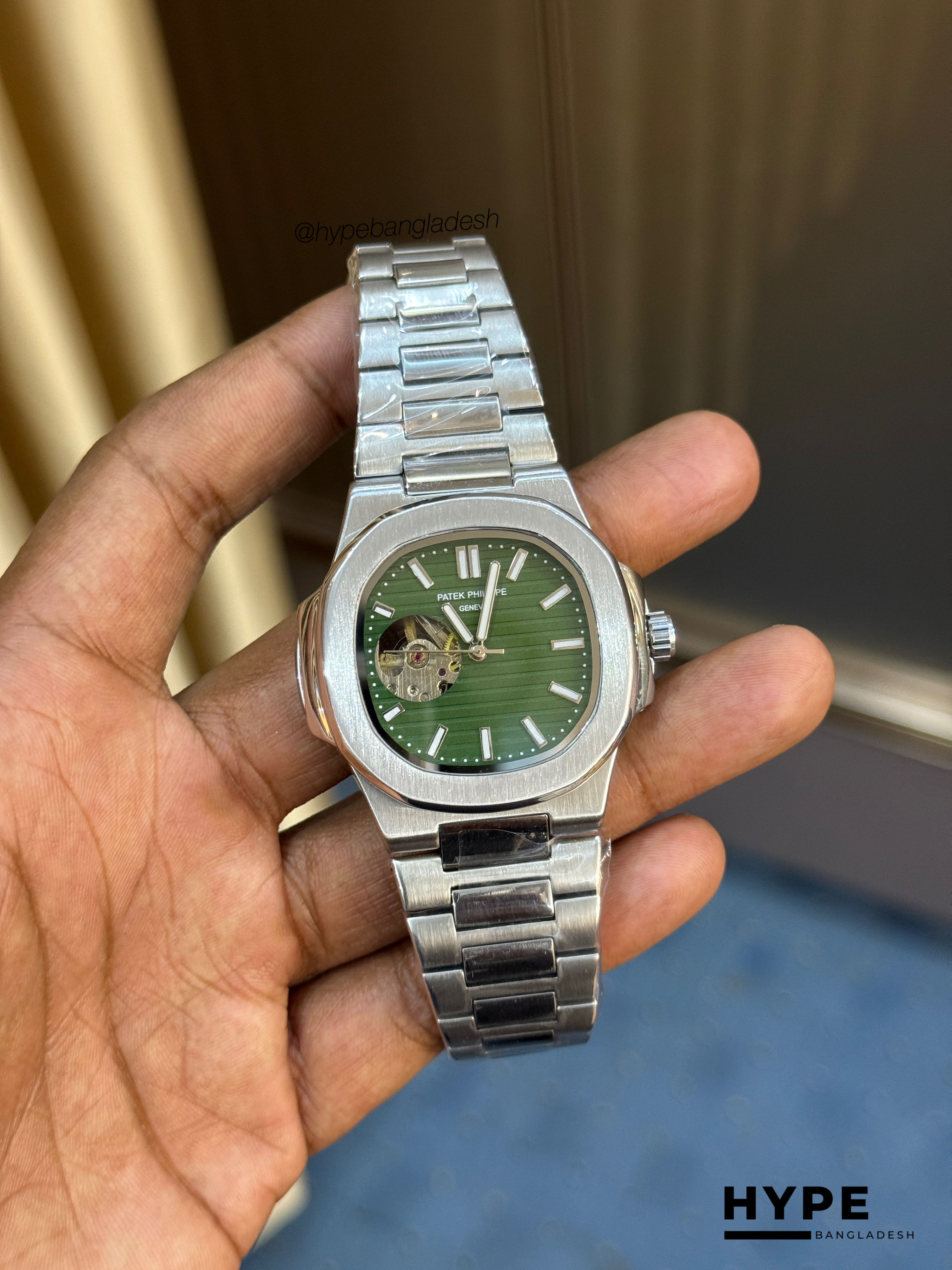 Patek Philippe Nautilus Semi AAA Open Heart Automatic (Green)
