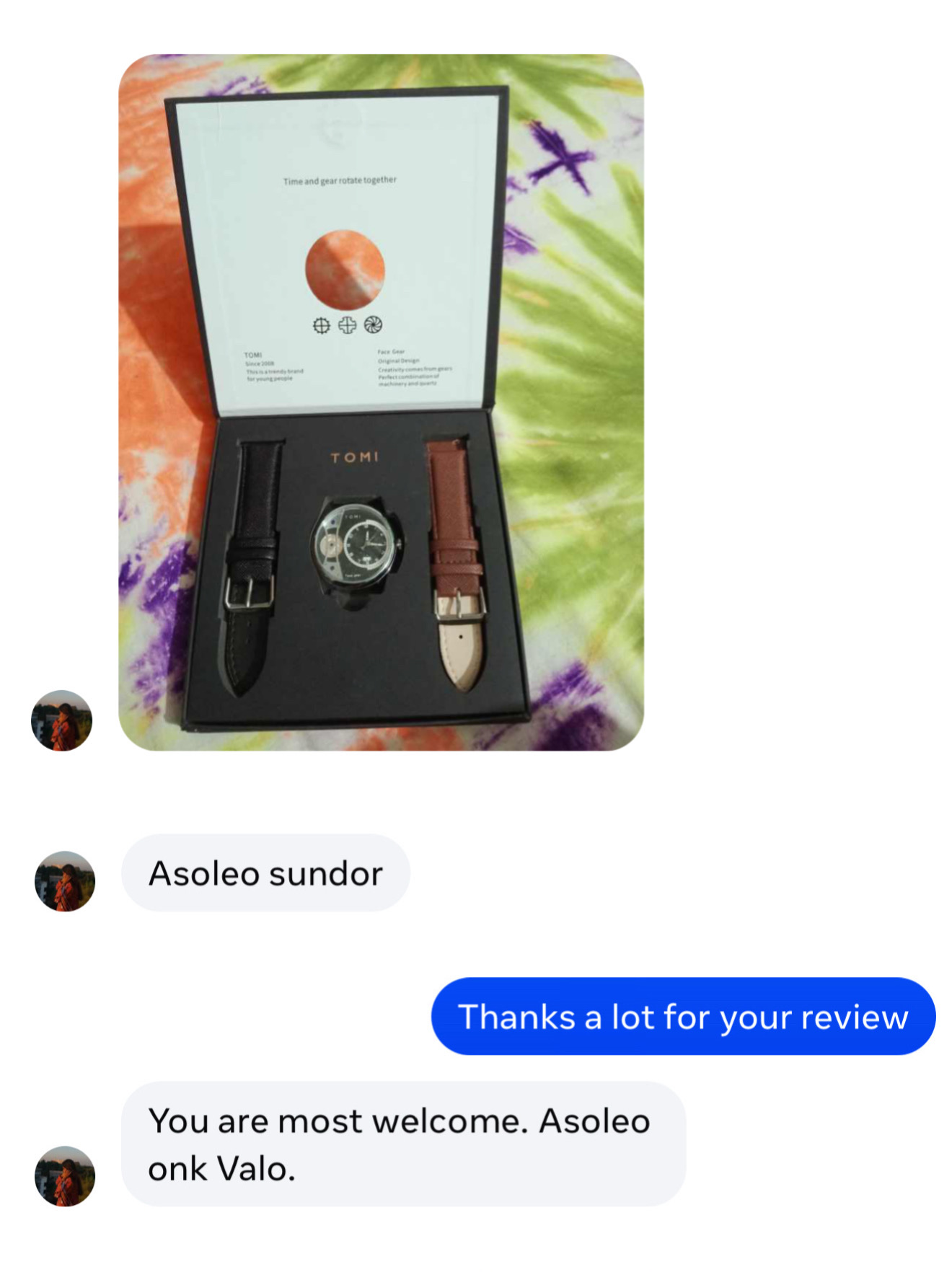 Customer review