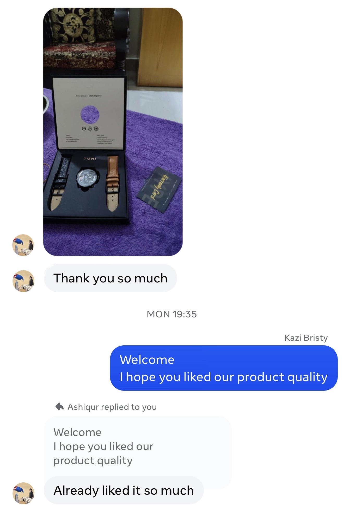 Customer review