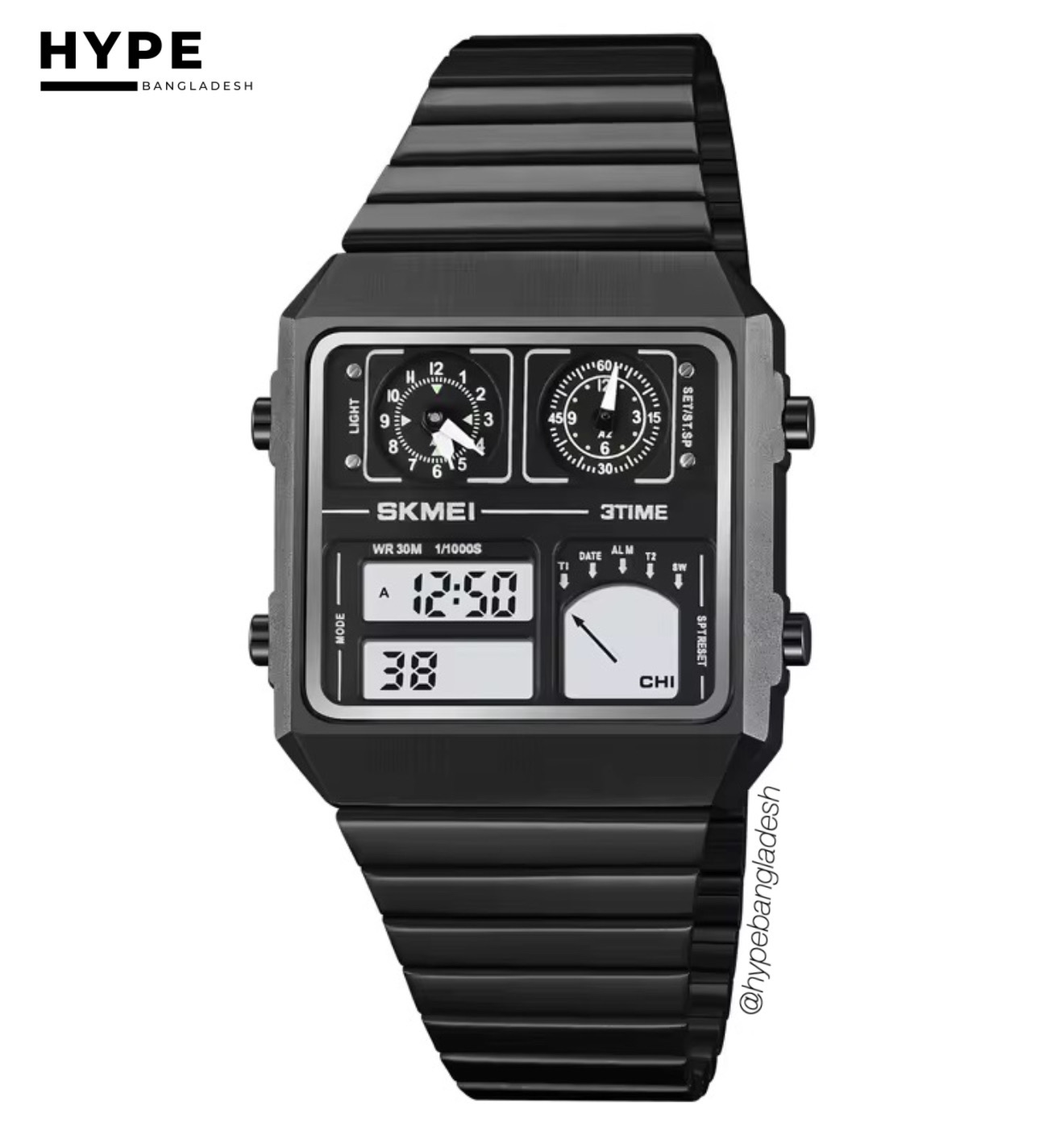 SKMEI 2198 Digital/Analog Multifunctions (Black)