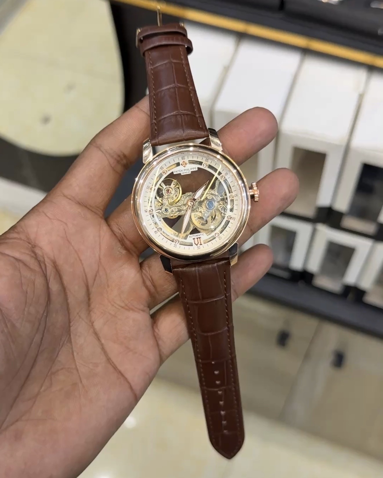 Patek Philippe Transparent Automatic (Brown)