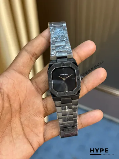 Universe Point Square Shape Quartz Watch For Men (Black)_img_0