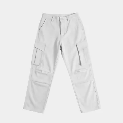 Baggy-Fitted Cargo Pants - Off White_img_0
