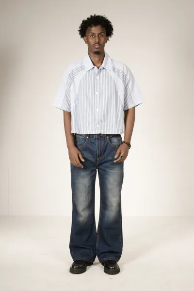 Bootcut-fitted Denim - Deep Blue_img_2