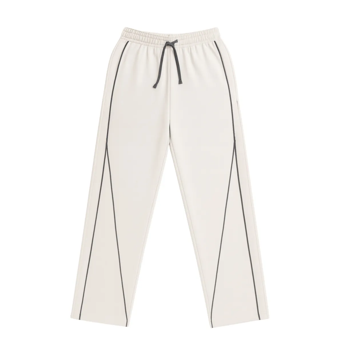 straight-fitted joggers - Off white