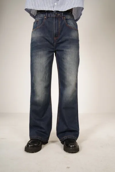 Bootcut-fitted Denim - Deep Blue_img_0