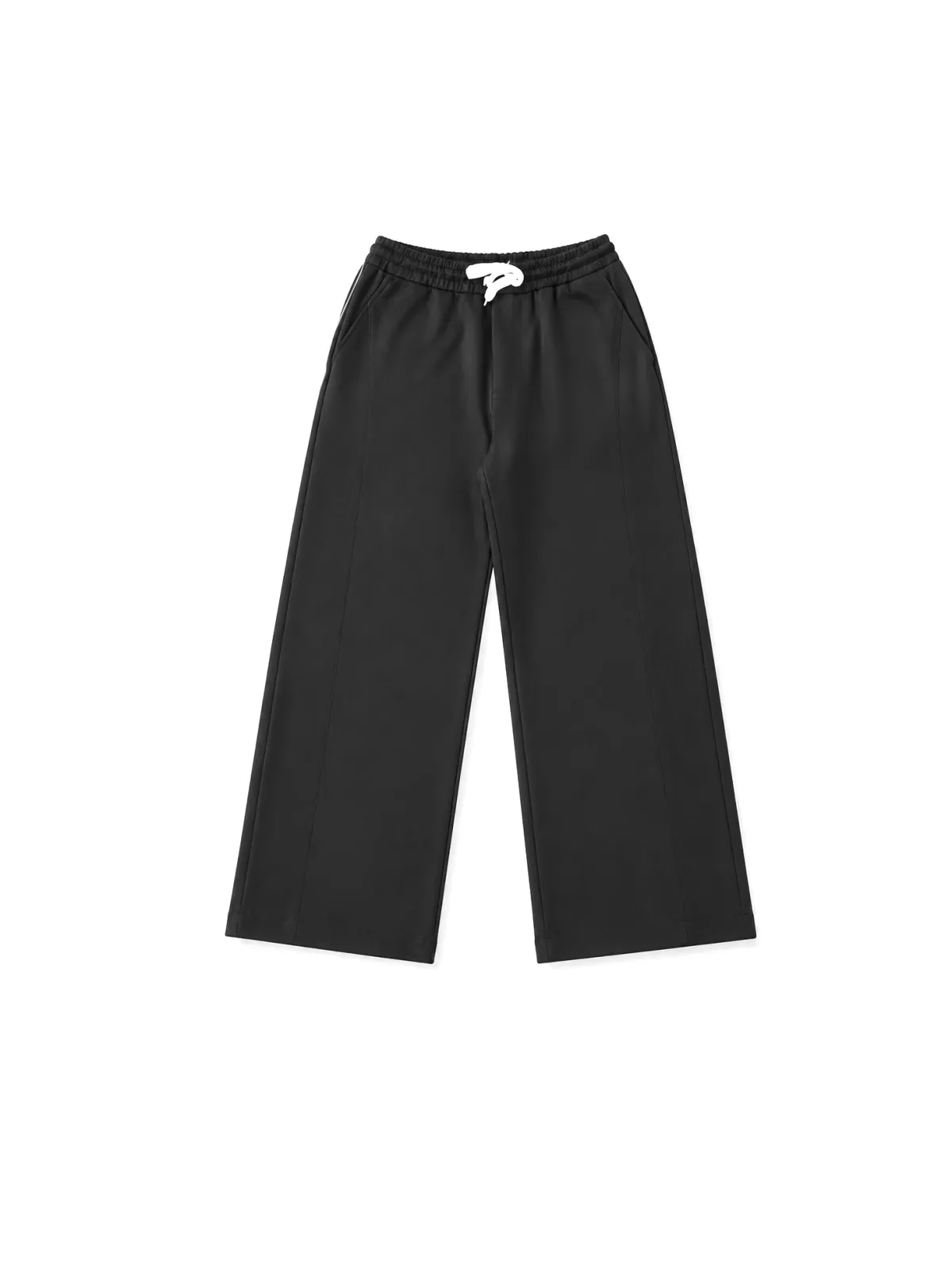 Wide-legged Joggers - Black