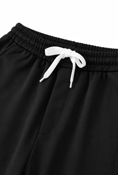 Wide-legged Joggers - Black_img_3