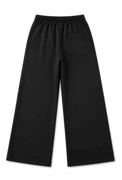 Wide-legged Joggers - Black_img_1