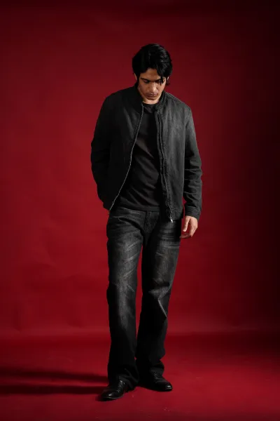 Bootcut-Fitted Denim - Black_img_1