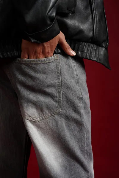 [Limited Stock] Bootcut-Fitted Denim - Ash_img_2