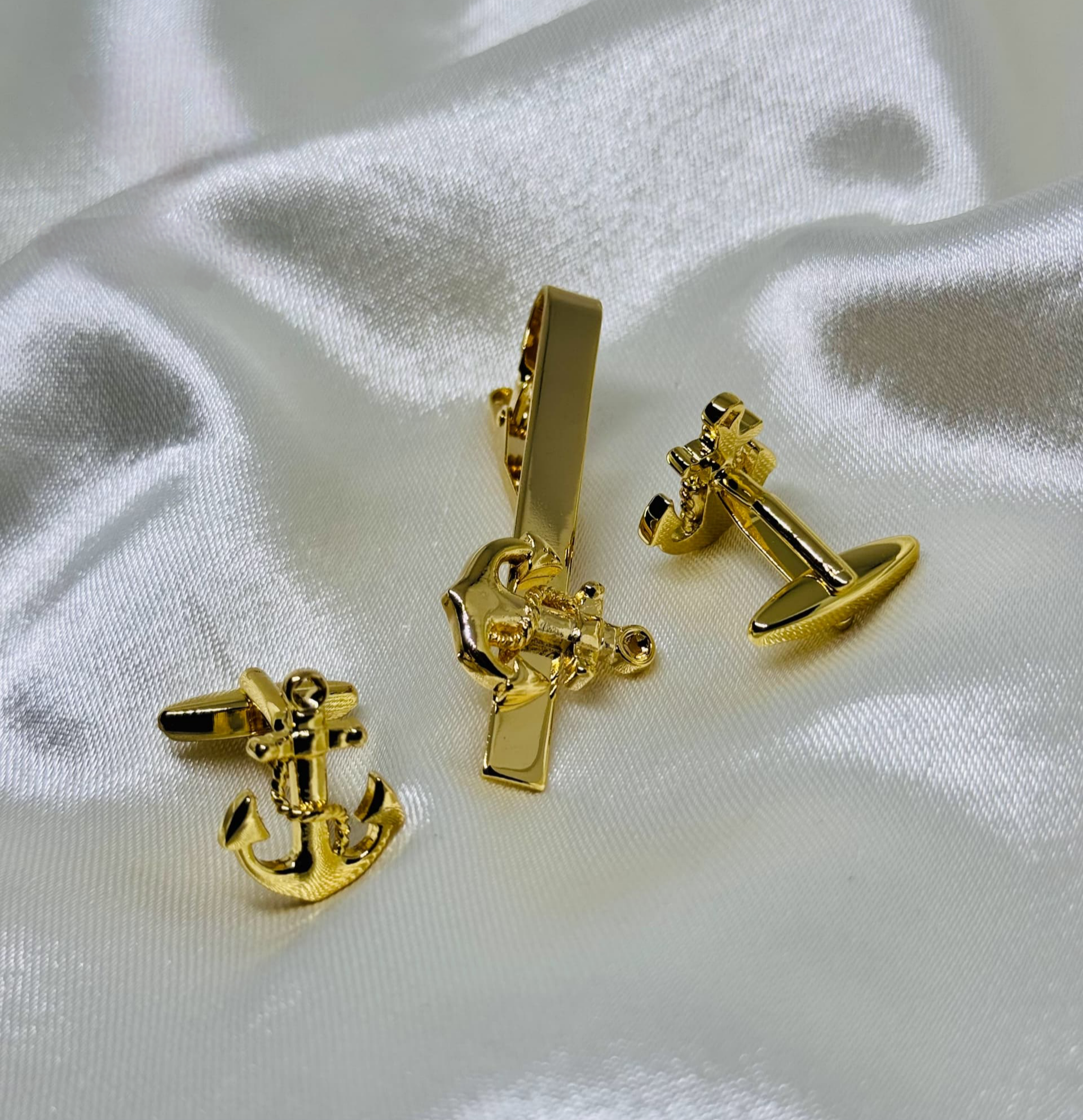 Special Anchor Tie Clip & Cufflink Set