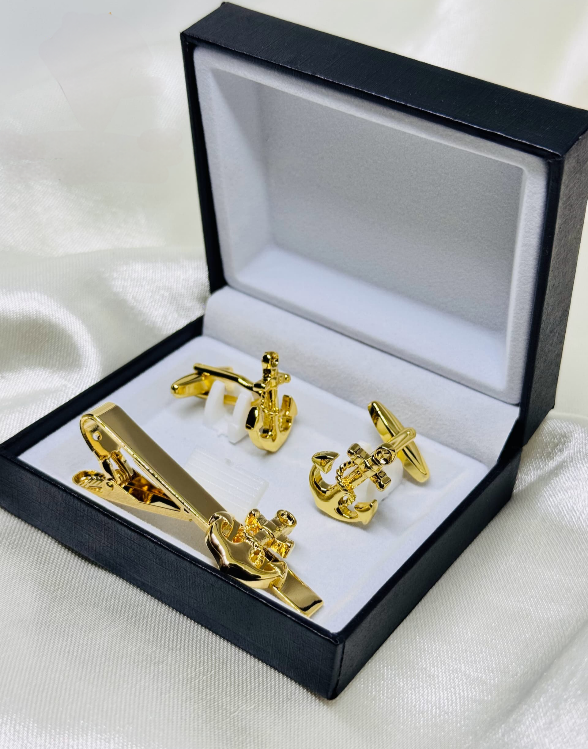 Special Anchor Tie Clip & Cufflink Set_img_2