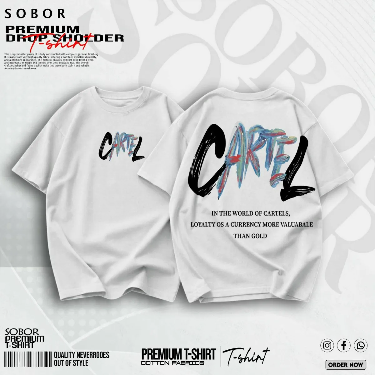 PREMIUM DROP SHOLDER T-shirt