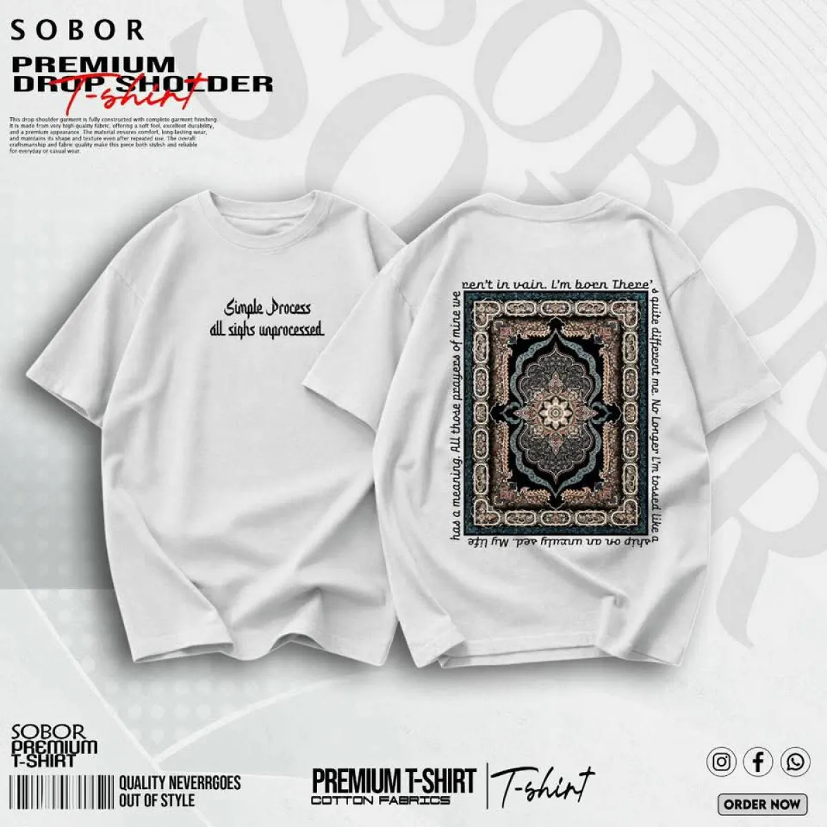 PREMIUM DROP SHOLDER T-shirt