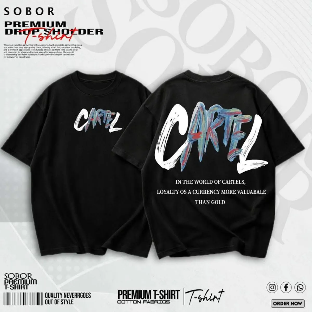 PREMIUM DROP SHOLDER T-shirt