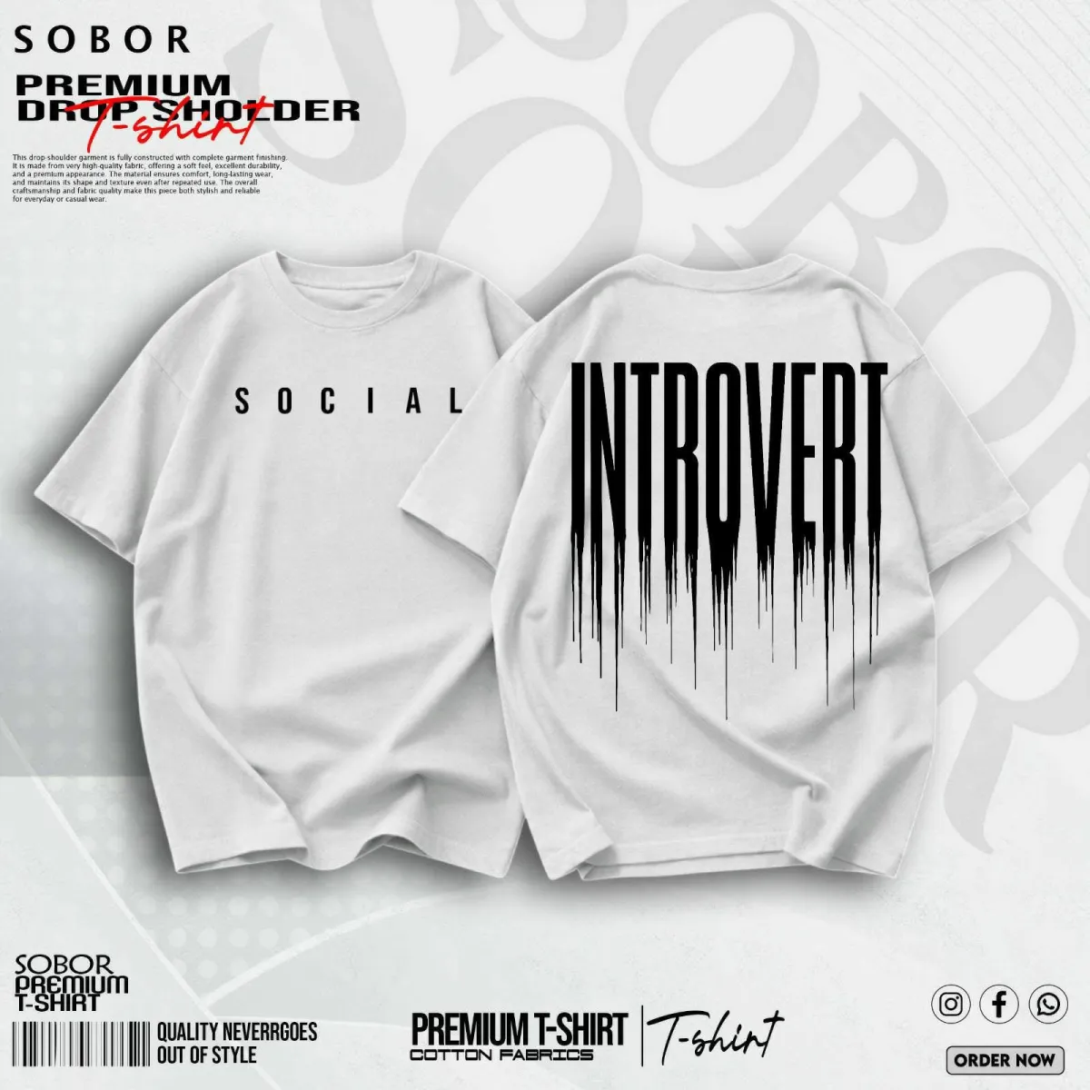 PREMIUM DROP SHOLDER T-shirt