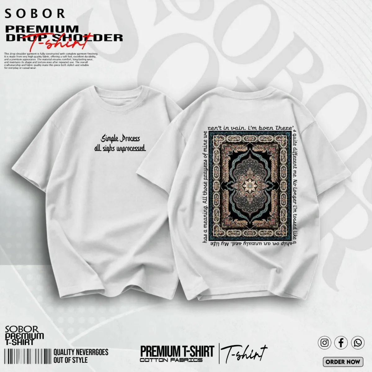 PREMIUM DROP SHOLDER T-shirt