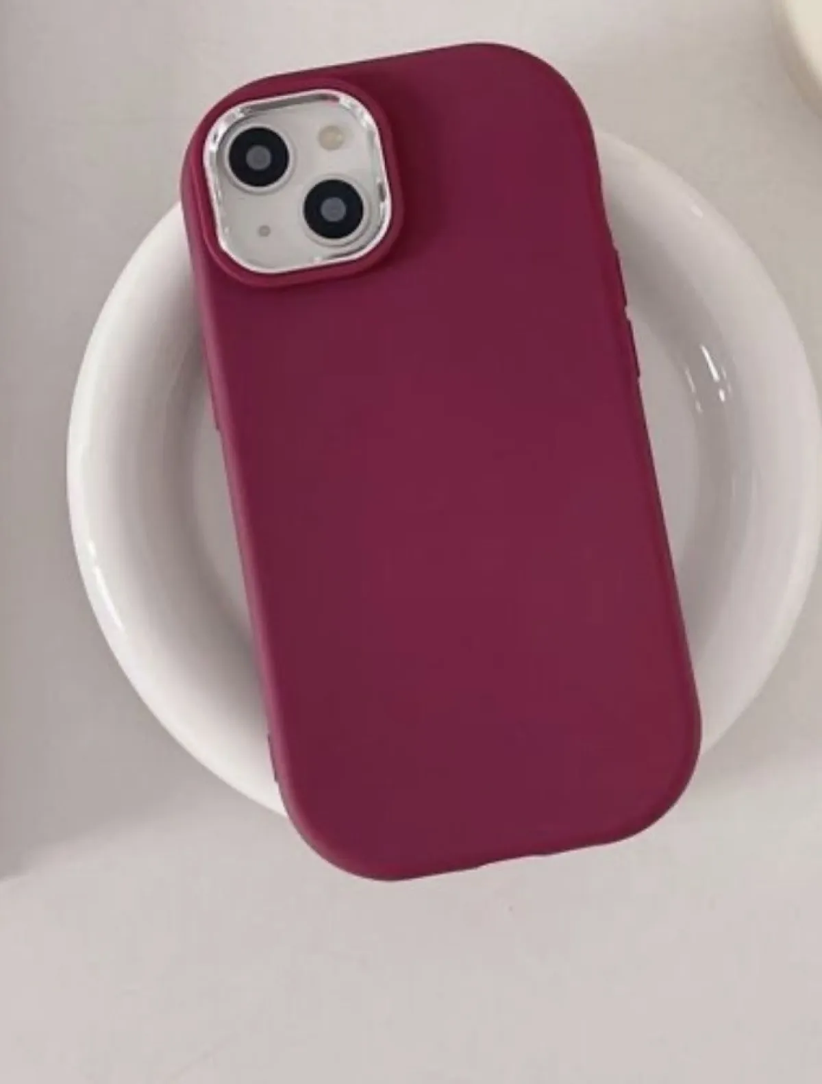 Premium Silicone Cover (Maroon) - Image 1