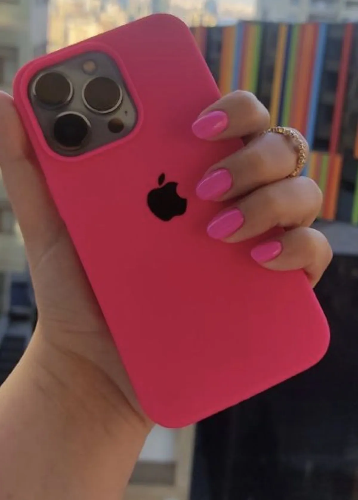 iPhone Silicon Cover (Hot Pink) - Image 1